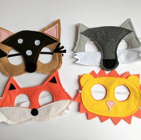 Children's cheapest Woodland Animals Felt Mask Super Combo of 8 Masks