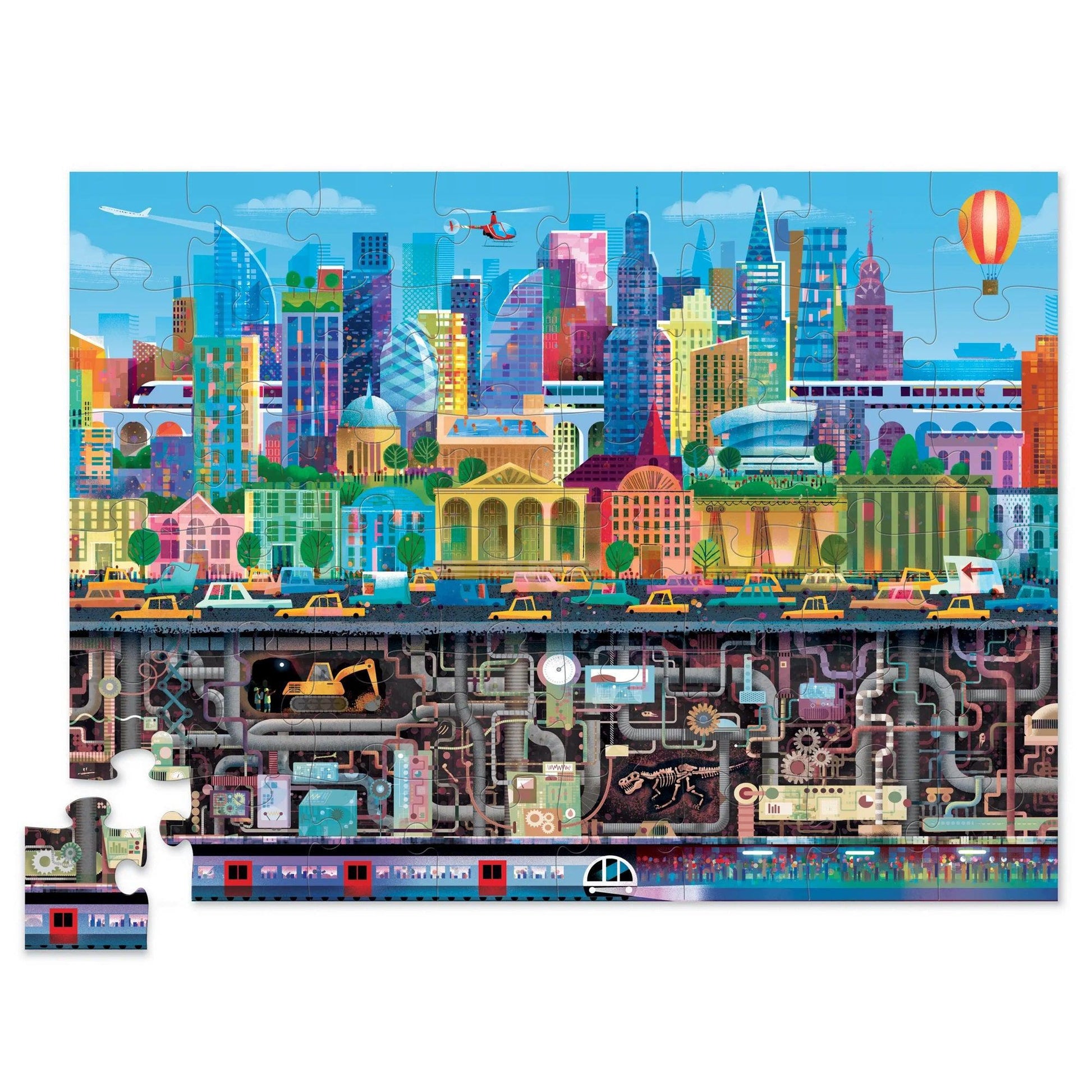 Above + Below 48-Piece Puzzle - Big City