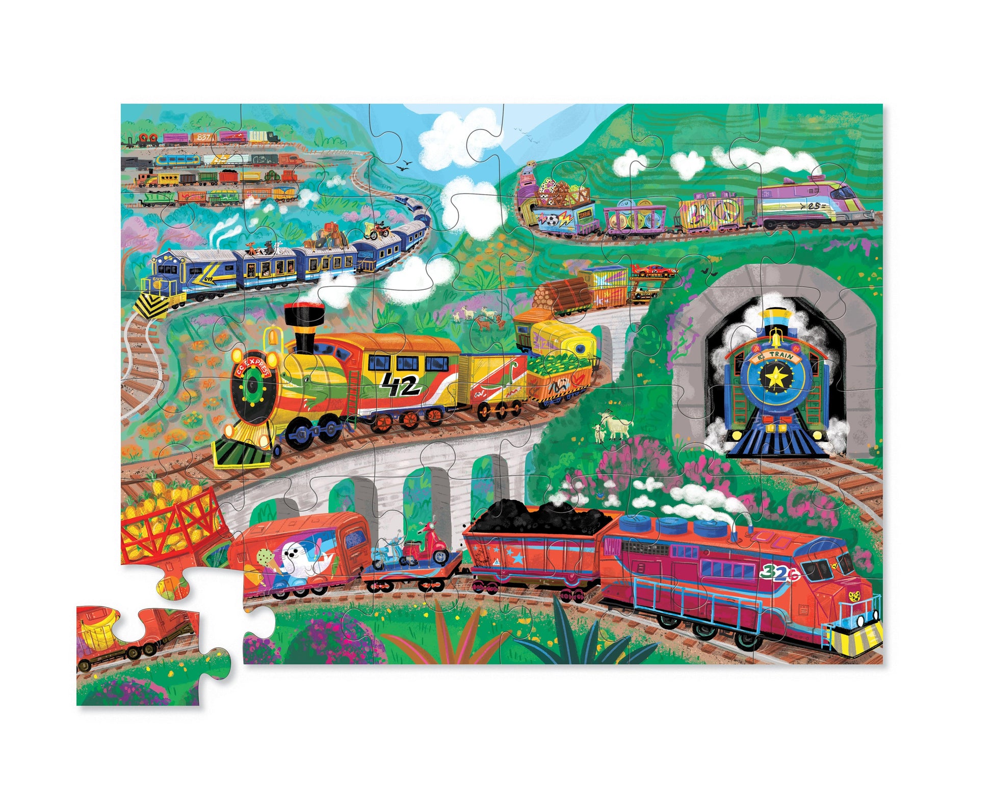 All Aboard 36-Piece Floor Puzzle