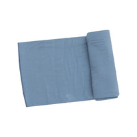 Angel Dear Bamboo Stretch Knit Swaddle Blanket - Faded Denim