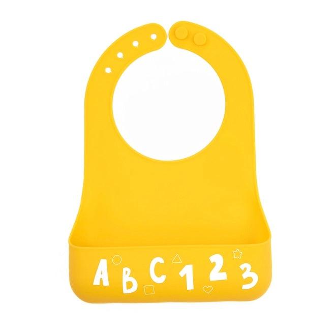 Bella Tunno Silicone Little Bites Bib - Alphabet Fun