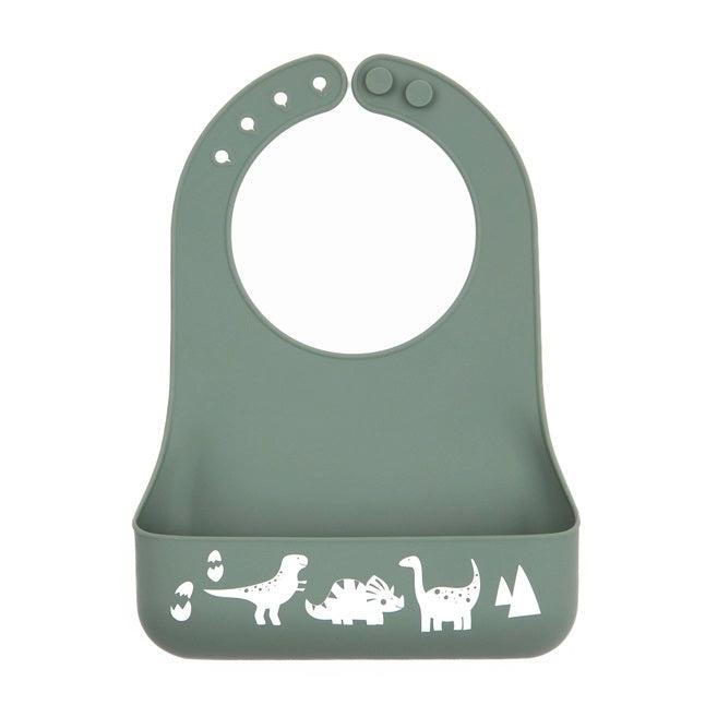 Bella Tunno Silicone Little Bites Bib - Dino Rawr