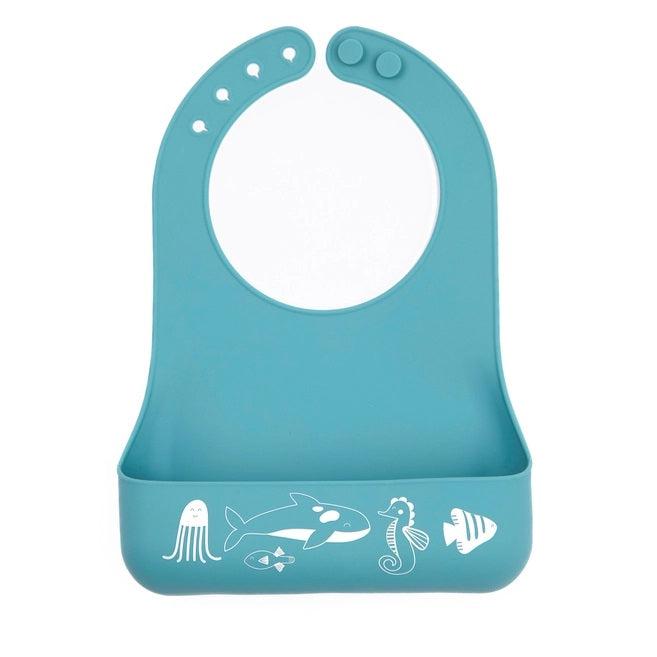 Bella Tunno Silicone Little Bites Bib - Ocean Friends