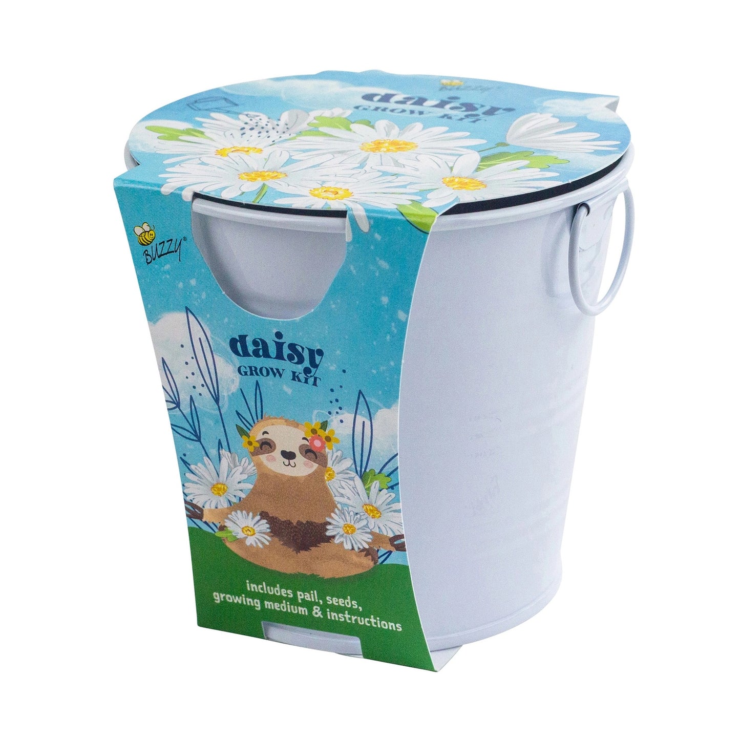 Buzzy Seeds Kids Flower Grow Pail - Daisies