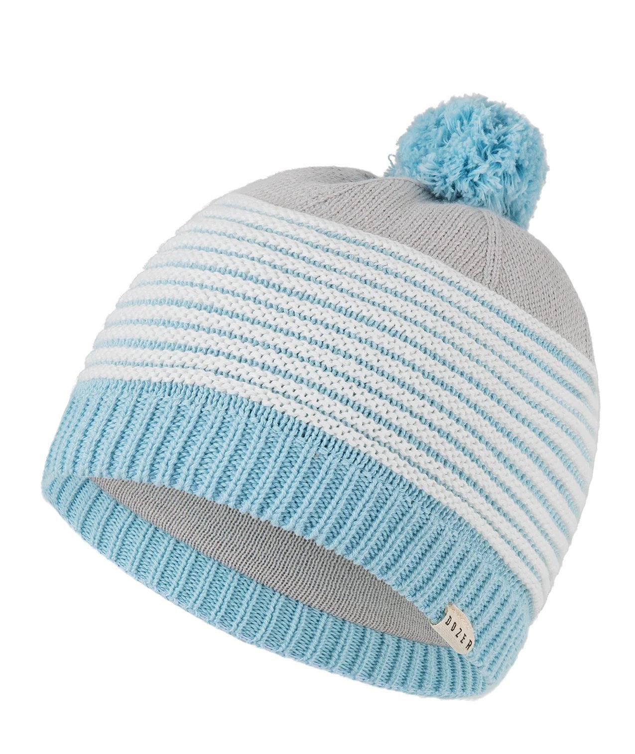 Dozer Baby Boy's Beanie - Arrawarra (Blue/Grey)