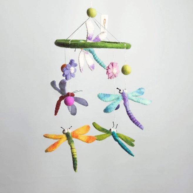 Felted Wool Mobiles from The Winding Road - Dragonfly