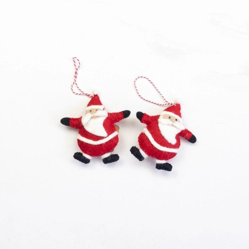 Felted Wool Ornaments from The Winding Road - Santa