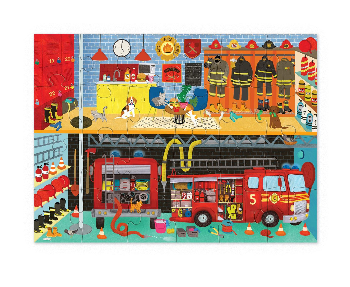 Fire House 24-Piece Little Building Puzzle