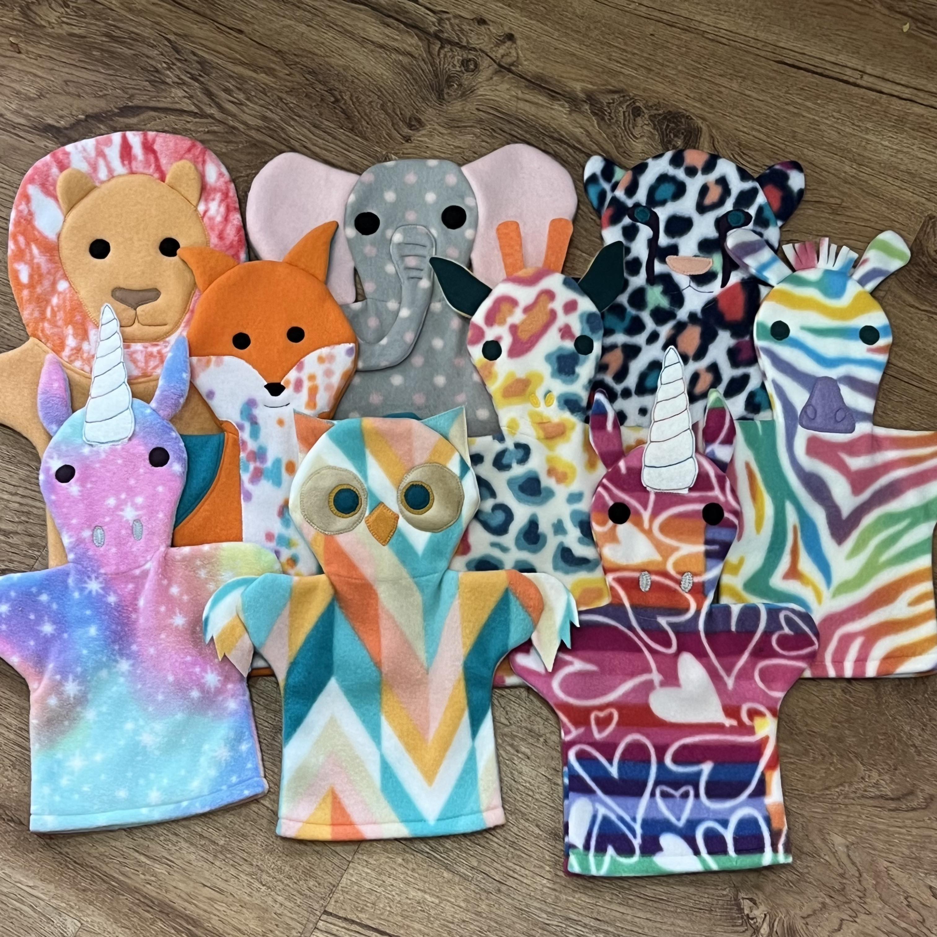 Fleece Hand Puppets - Fanciful Friends