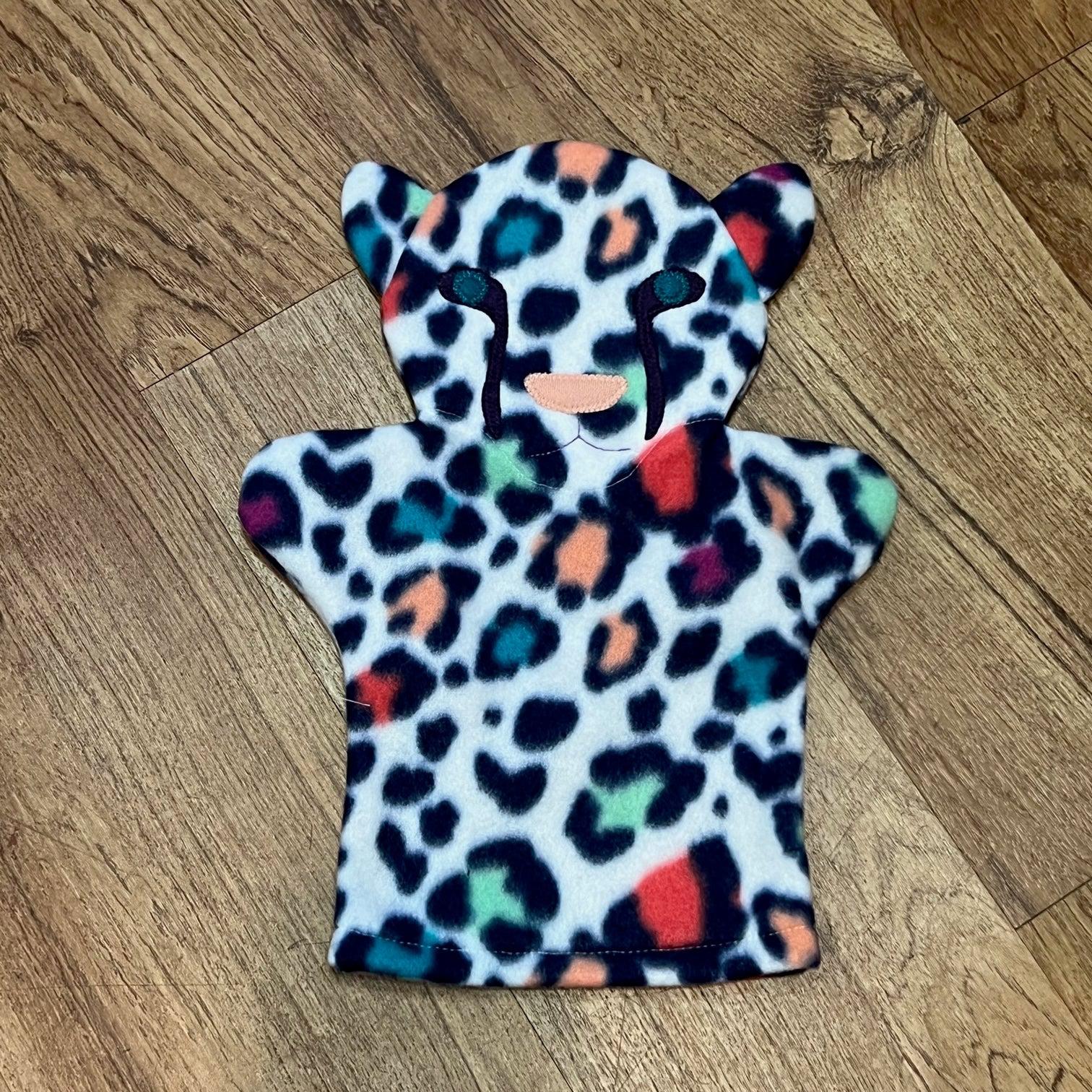 Fleece Hand Puppets - Fanciful Cheetah