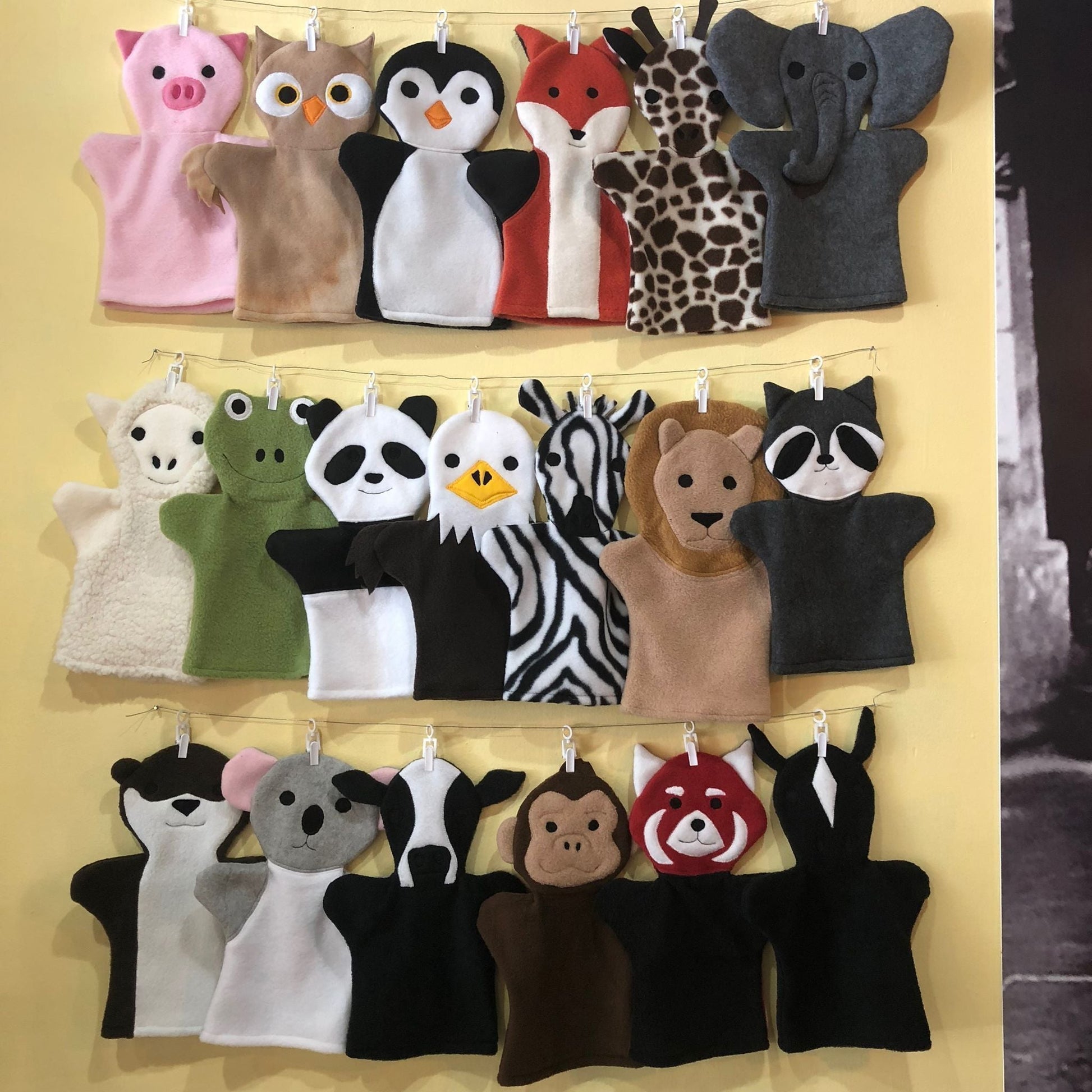 Fleece Hand Puppets