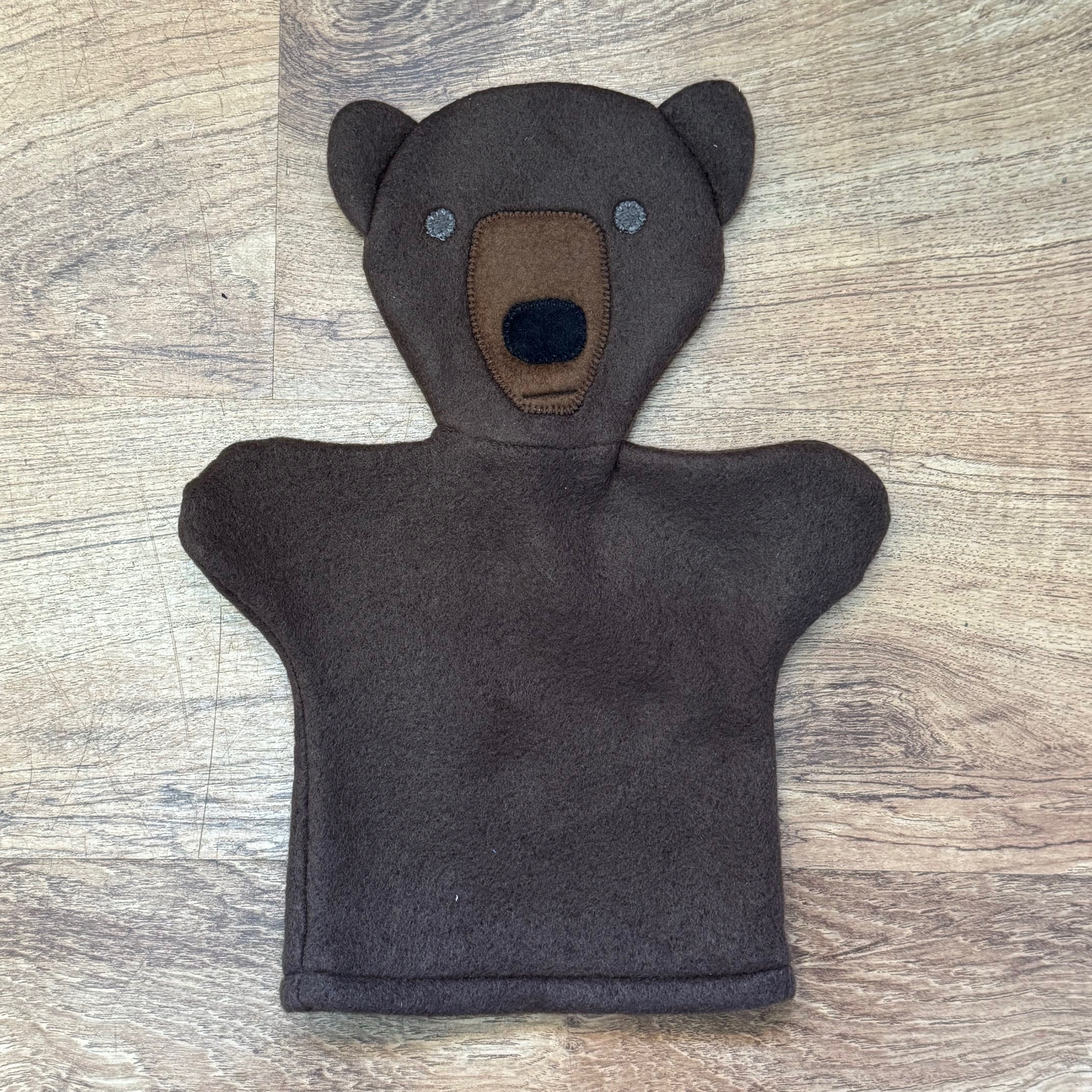 Fleece Hand Puppets - Brown Bear