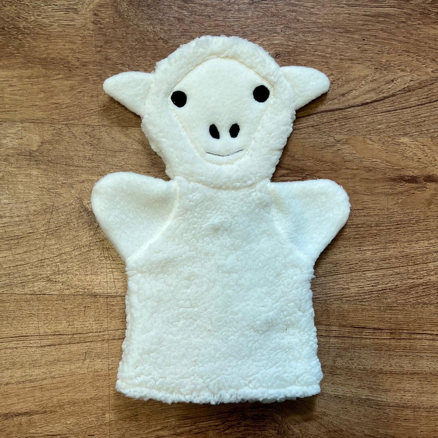 Fleece Hand Puppets - Sheep (White)