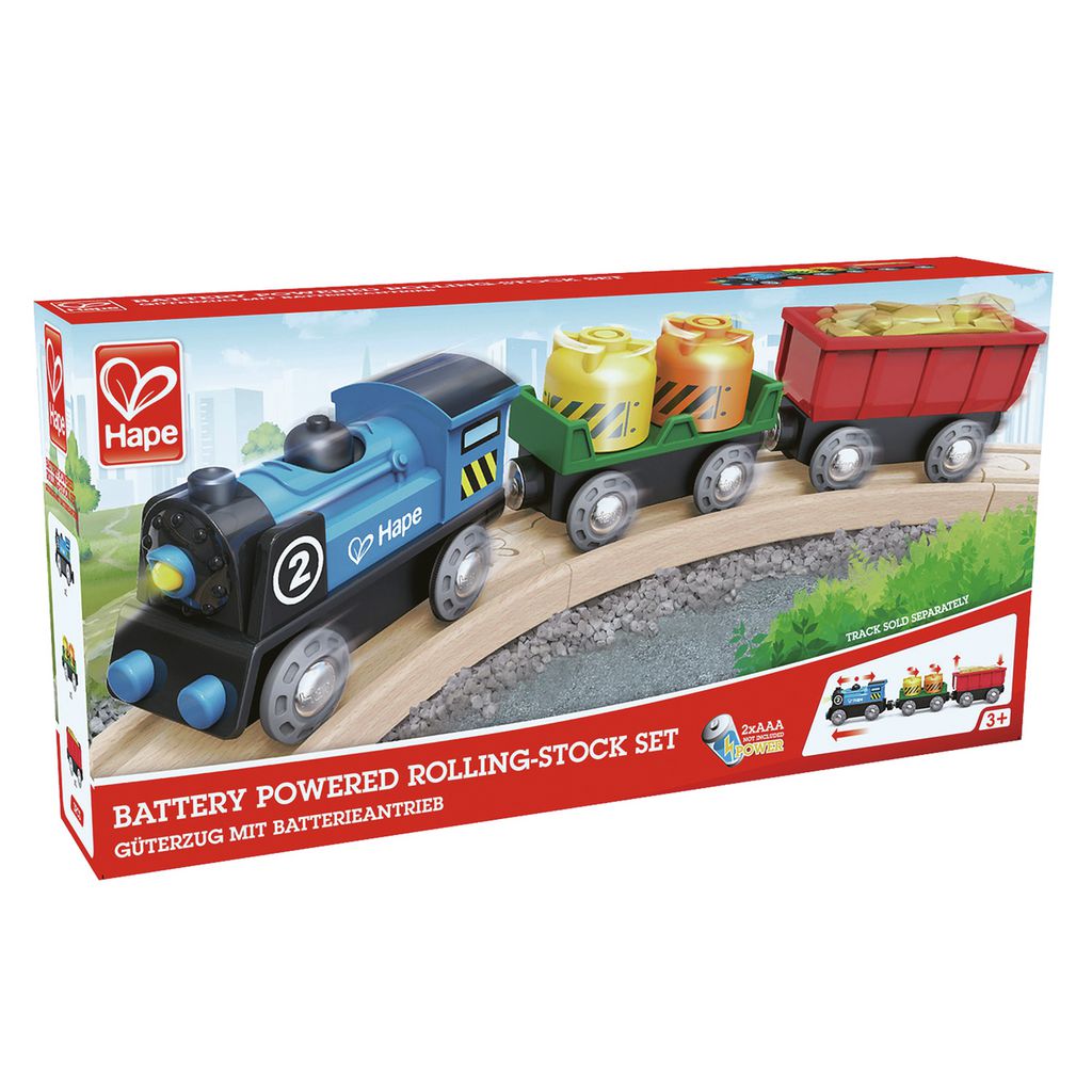 Hape Battery Powered Rolling-Stock Set