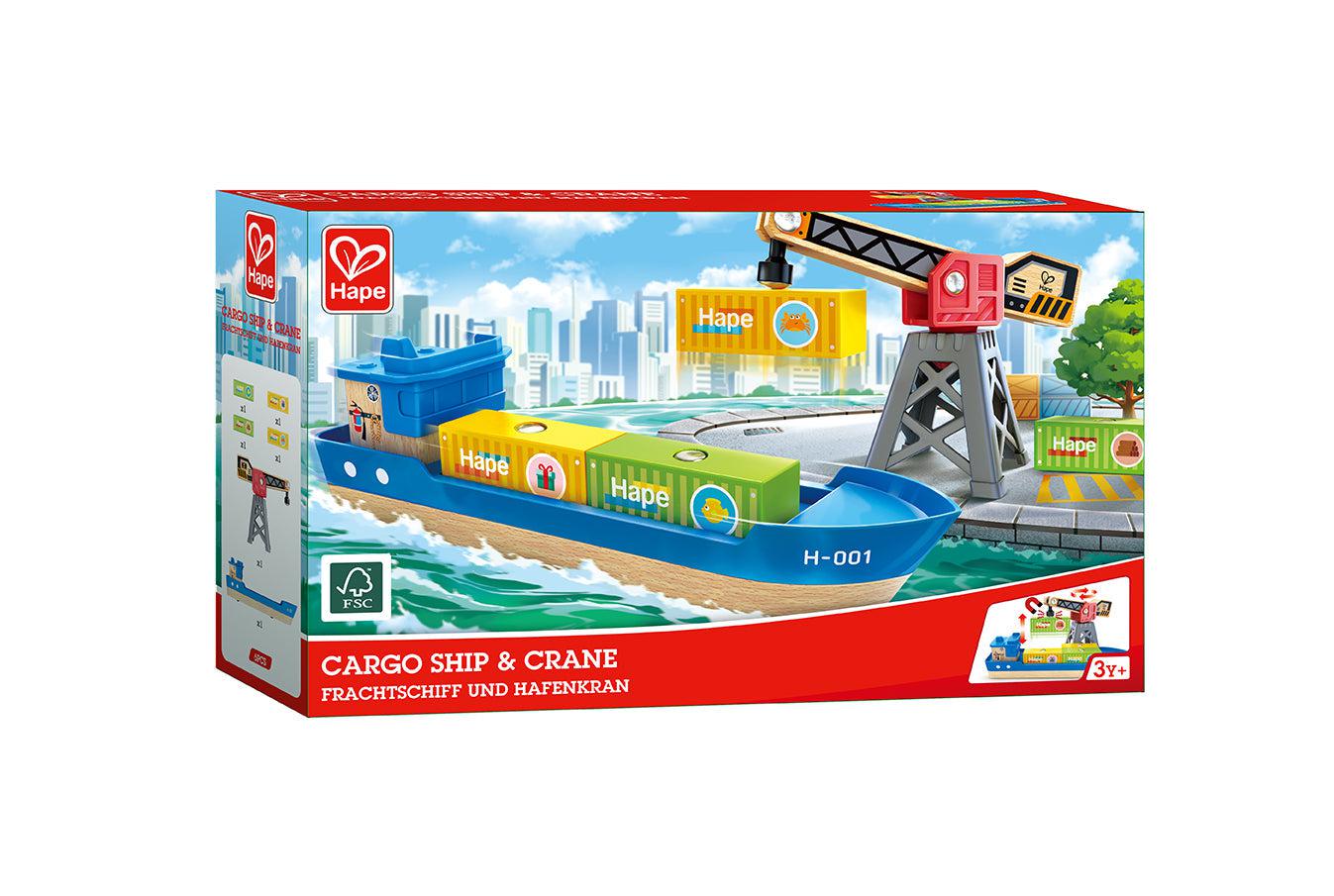 Hape Cargo Ship & Crane