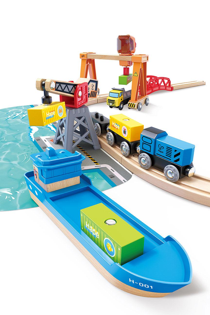 Hape Lift & Load Harbor Set