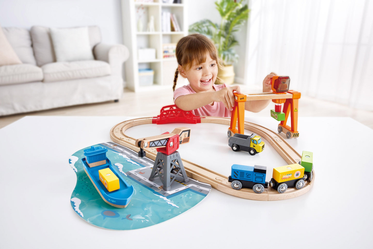 Hape Lift & Load Harbor Set