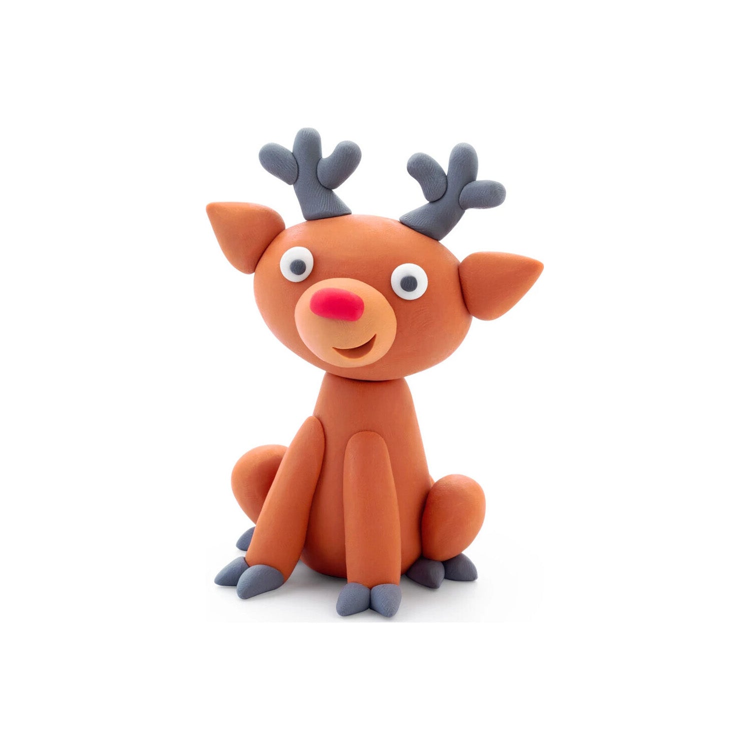 Hey Clay Winter Holidays - Reindeer