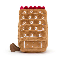 JellyCat Amuseable Gingerbread House Plush