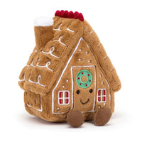 JellyCat Amuseable Gingerbread House Plush