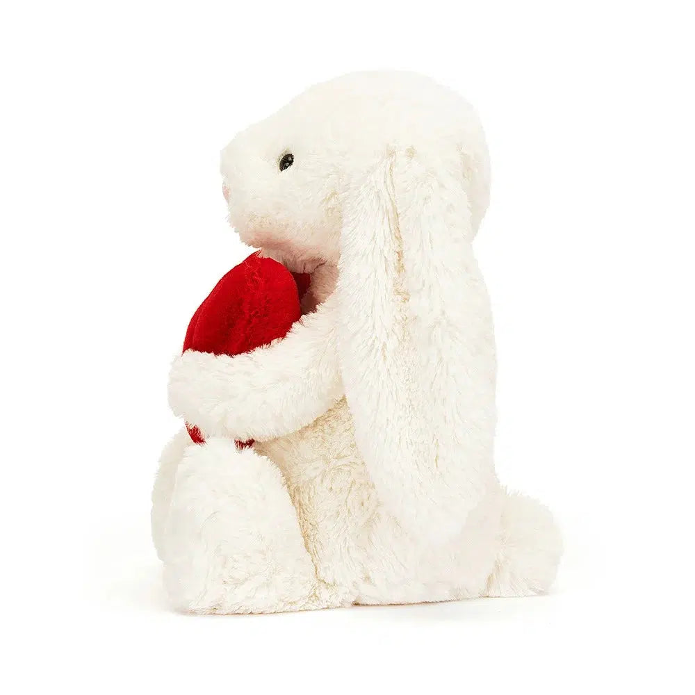 JellyCat Bashful Red Love Heart Bunny Plush