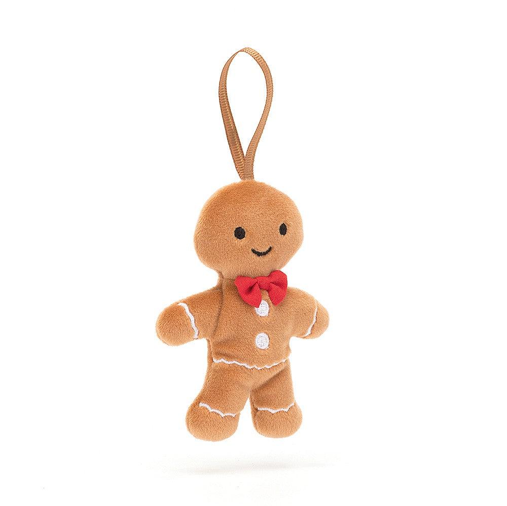 JellyCat Festive Folly Gingerbread Fred Ornament