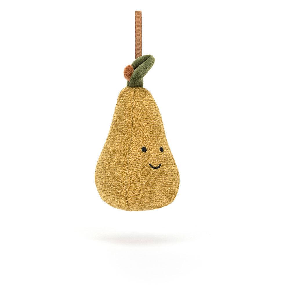 JellyCat Festive Folly Pear Ornament