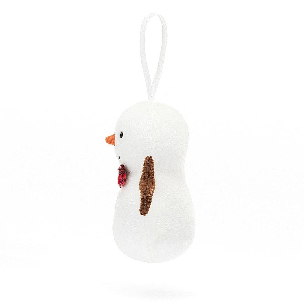 JellyCat Festive Folly Snowman Ornament