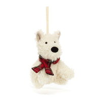 JellyCat Munro Scottie Dog Decoration