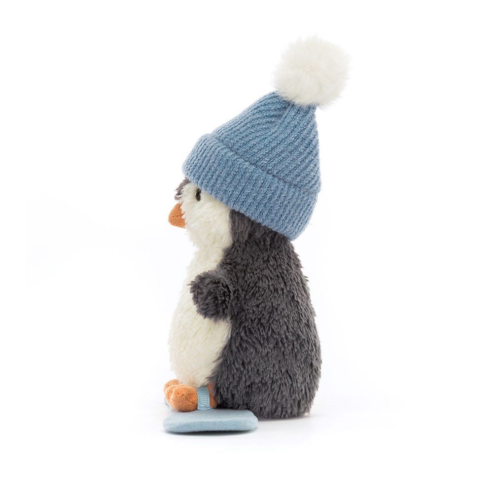 JellyCat Peanut Penguin Snowboarding Plush