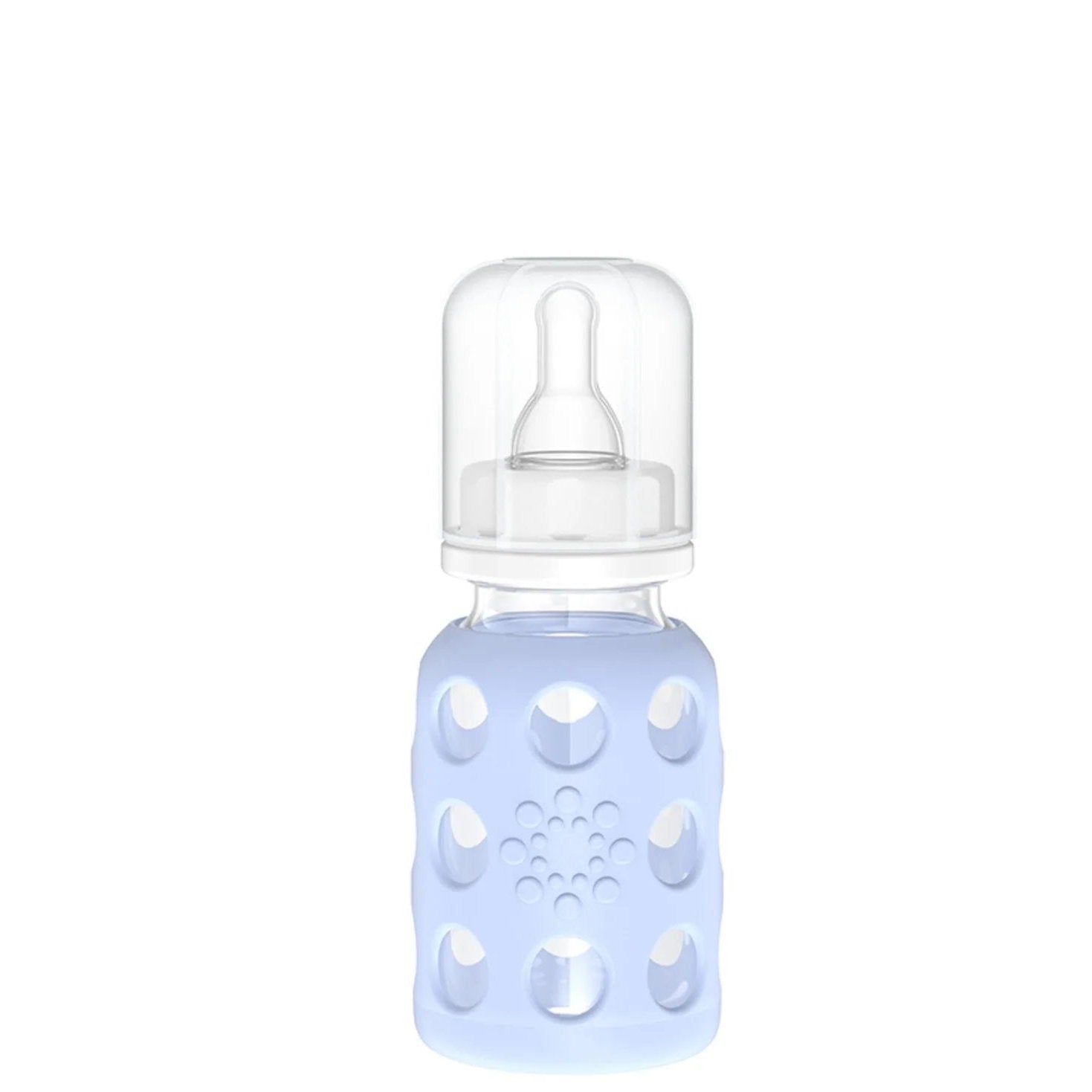 Lifefactory 4 oz Glass Baby Bottles with Silicone Sleeve - Blanket