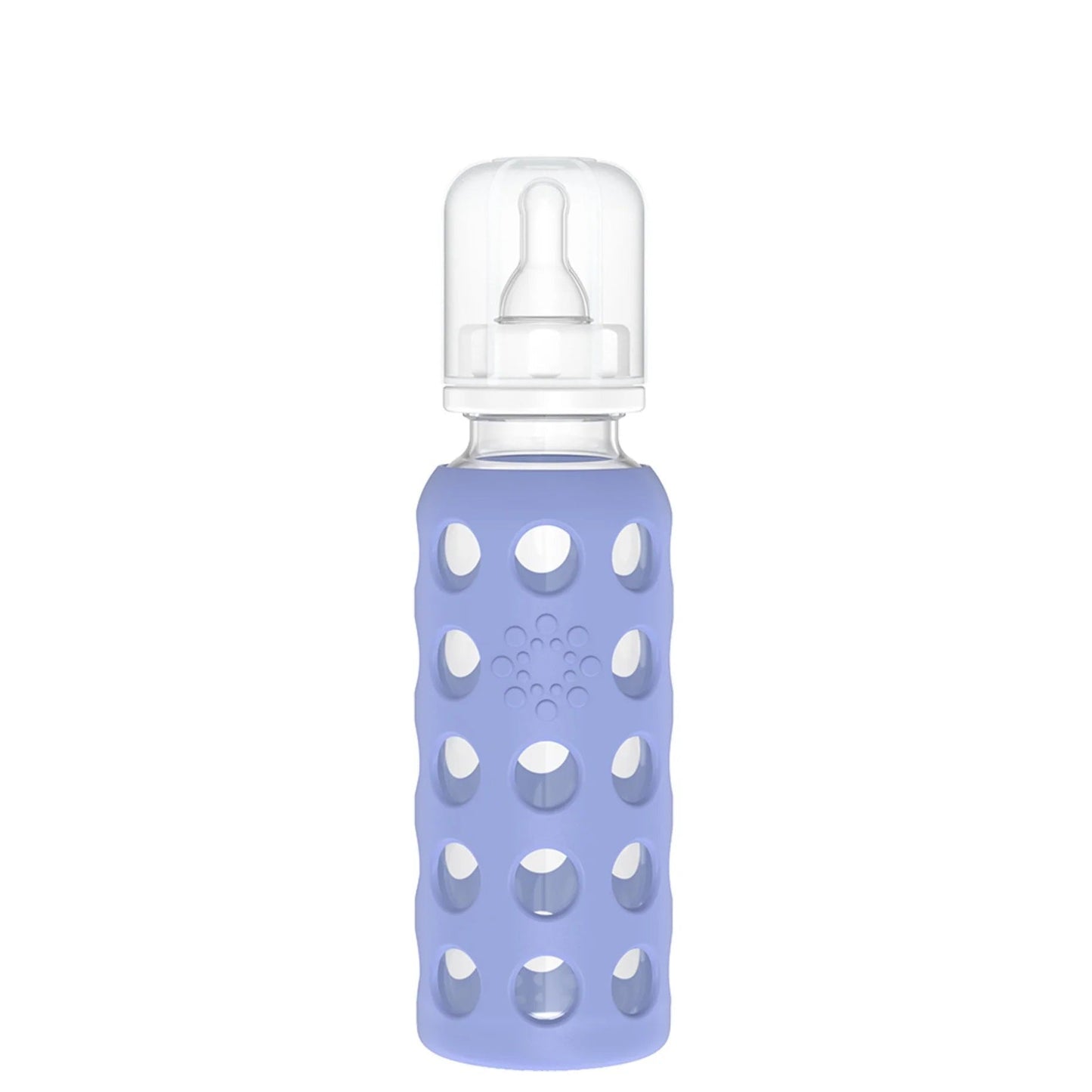 Lifefactory 9 oz Glass Baby Bottles with Silicone Sleeve - Blueberry