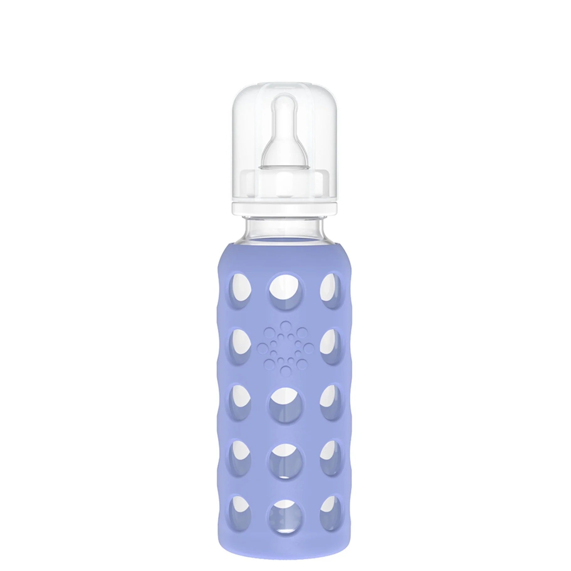 Lifefactory 9 oz Glass Baby Bottles with Silicone Sleeve - Blueberry