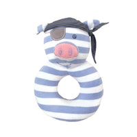 Organic Farm Buddies Teething Rattles - Pirate Pig