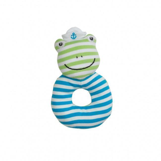 Organic Farm Buddies Teething Rattles - Skippy the Frog