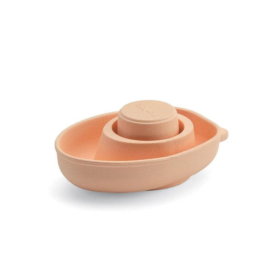 Plan Toys Rubber Convertible Boat - Pastel Orange