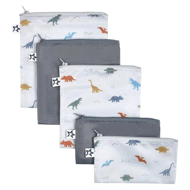 Reusable Snack Bags (5-Pack) - Dinosaur