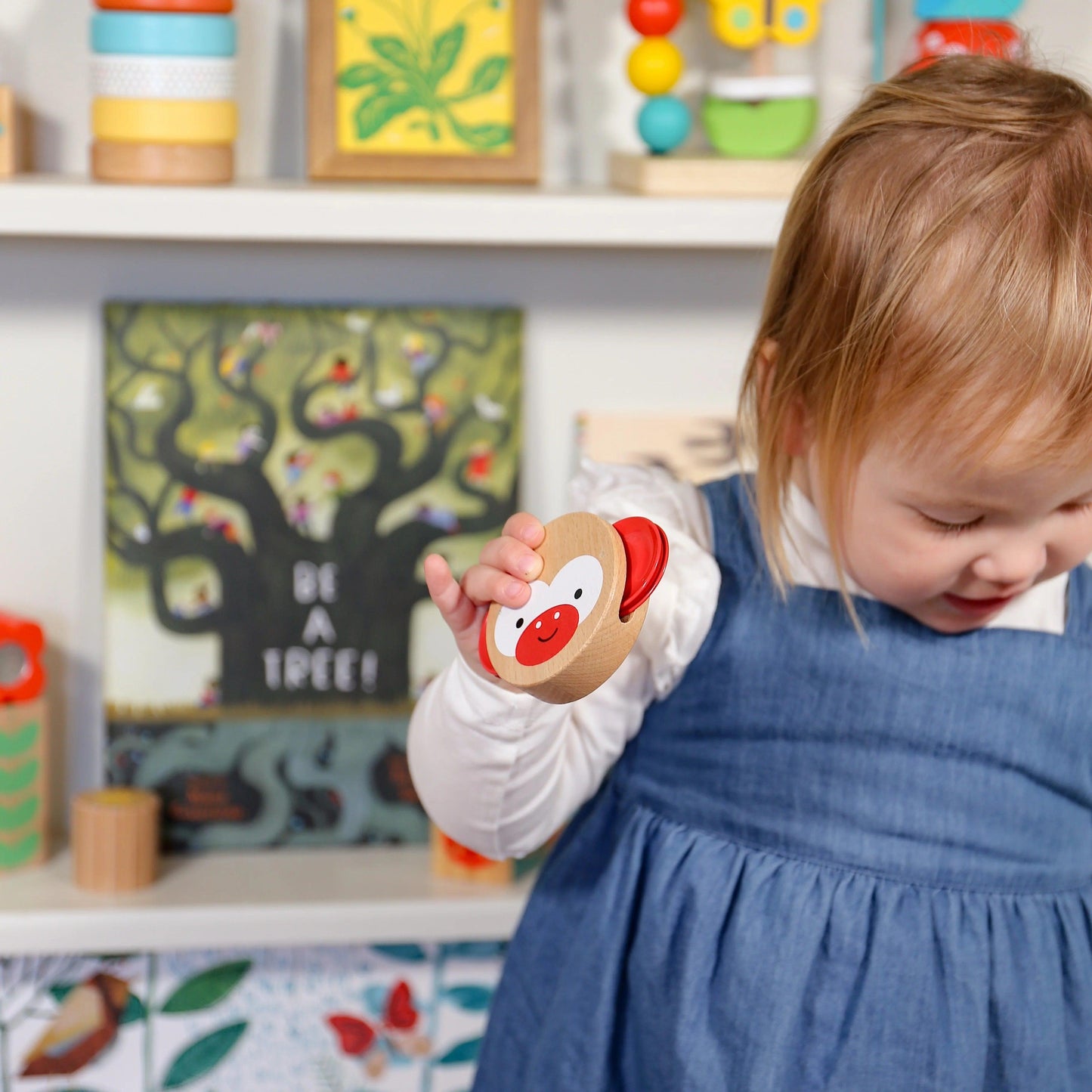 Shake and Play Wooden Tambourine