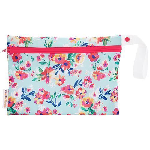 Smart Bottoms Small Wet Bag - Aqua Floral