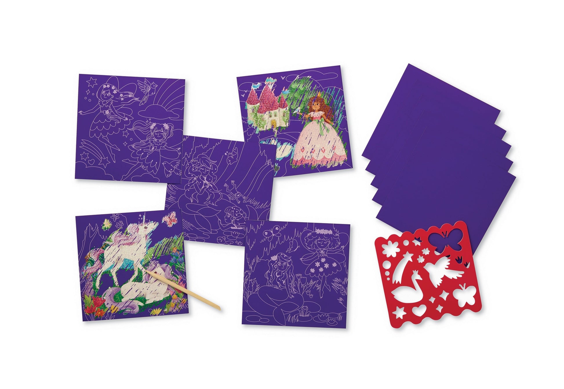 Sparkle Scratch Art Activity Set - Magical Friends