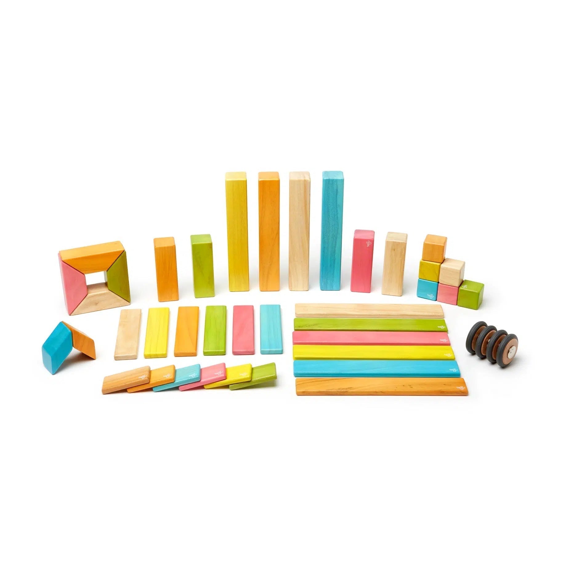 Tegu 42-Piece Magnetic Wooden Block Set - Tints