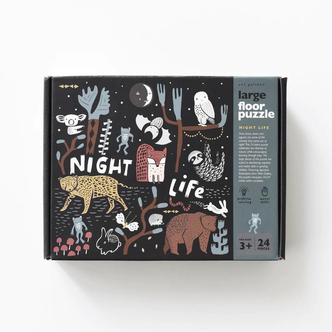 Wee Gallery 24-Piece Floor Puzzle - Nite Life