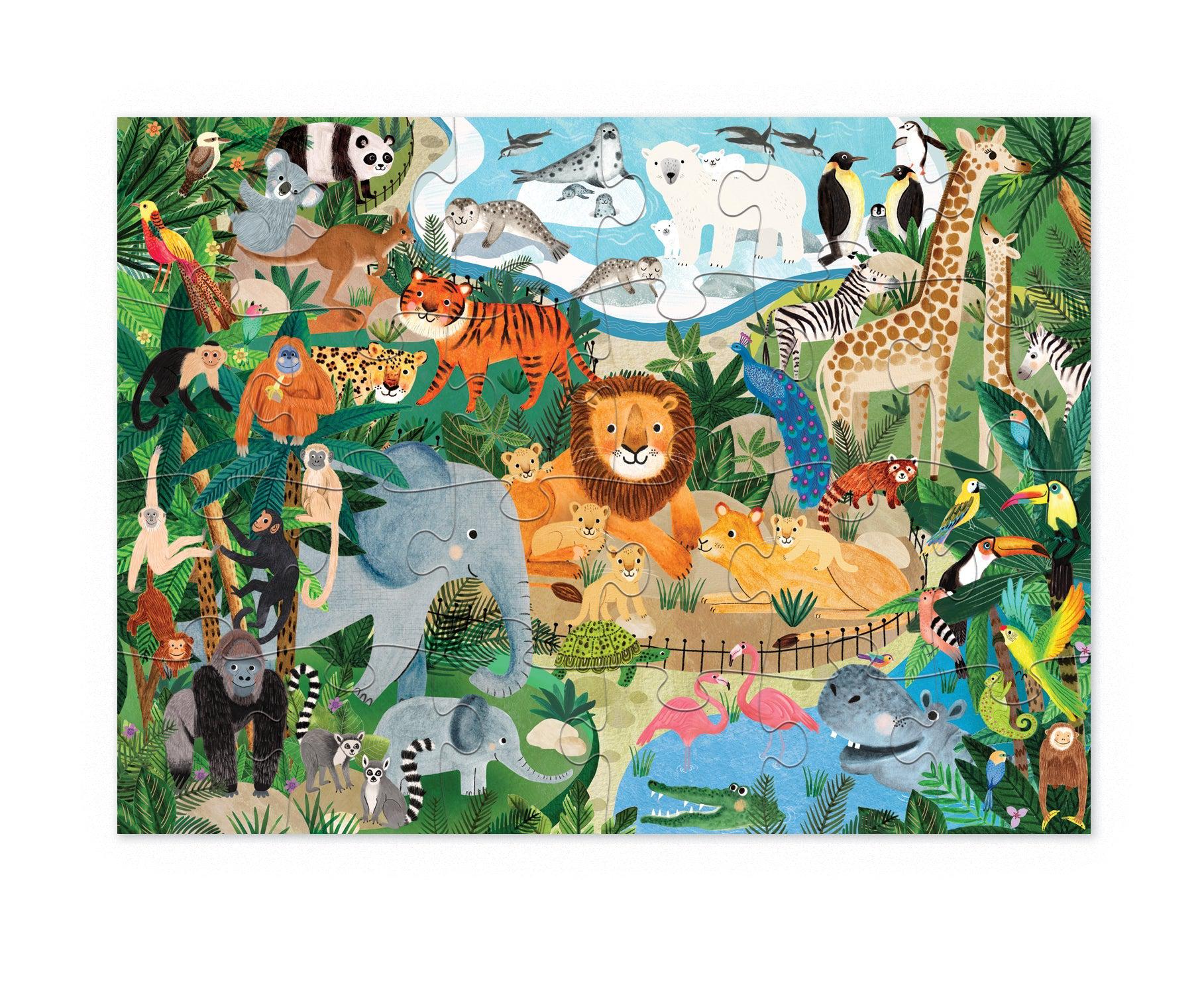 Zoo 24-Piece Little Building Puzzle