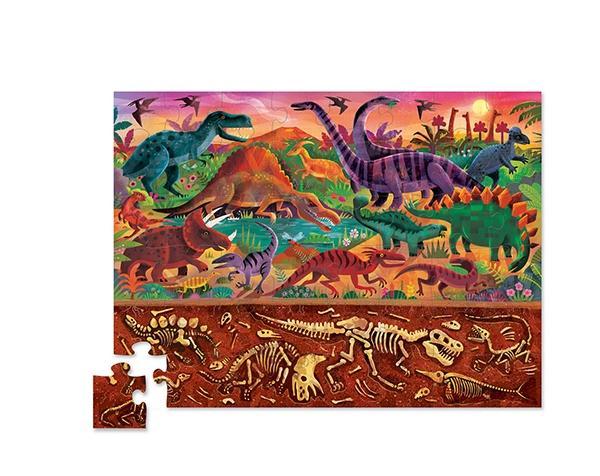 Above + Below 48-Piece Puzzle - Dinosaur World