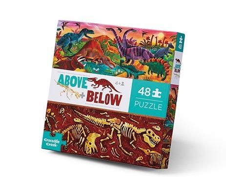 Above + Below 48-Piece Puzzle - Dinosaur World