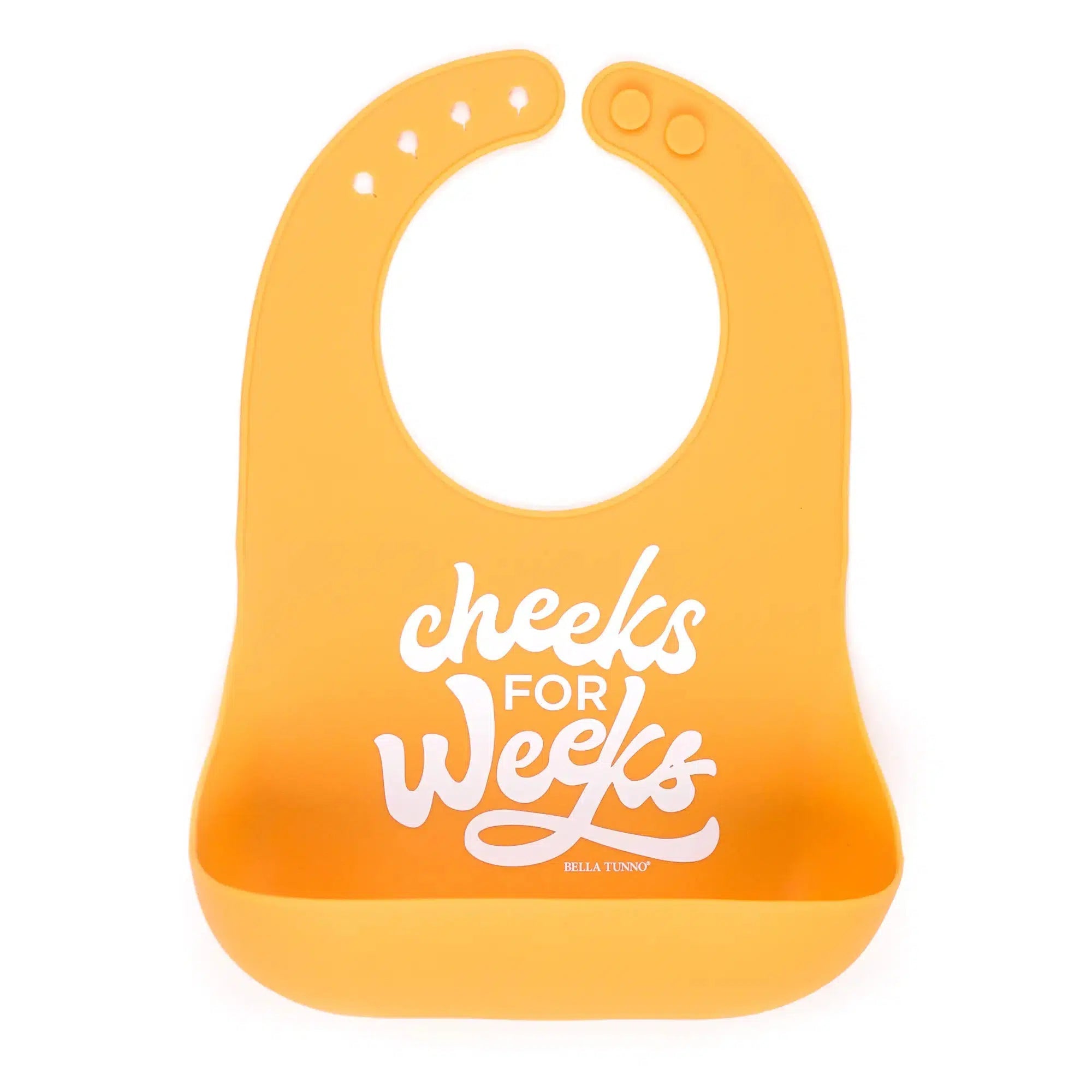 Bella Tunno Silicone Wonder Bib - Cheeks for Weeks