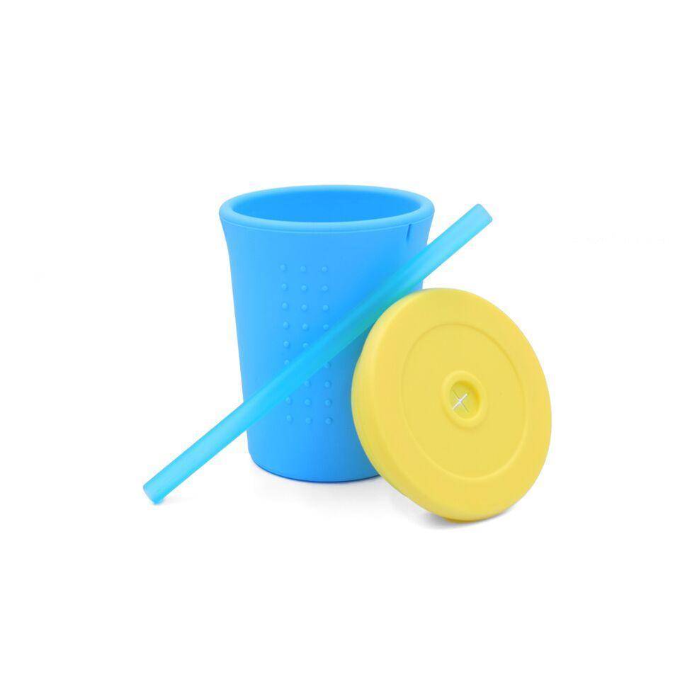 Silikids 12 oz Straw Cup - Sea/Banana