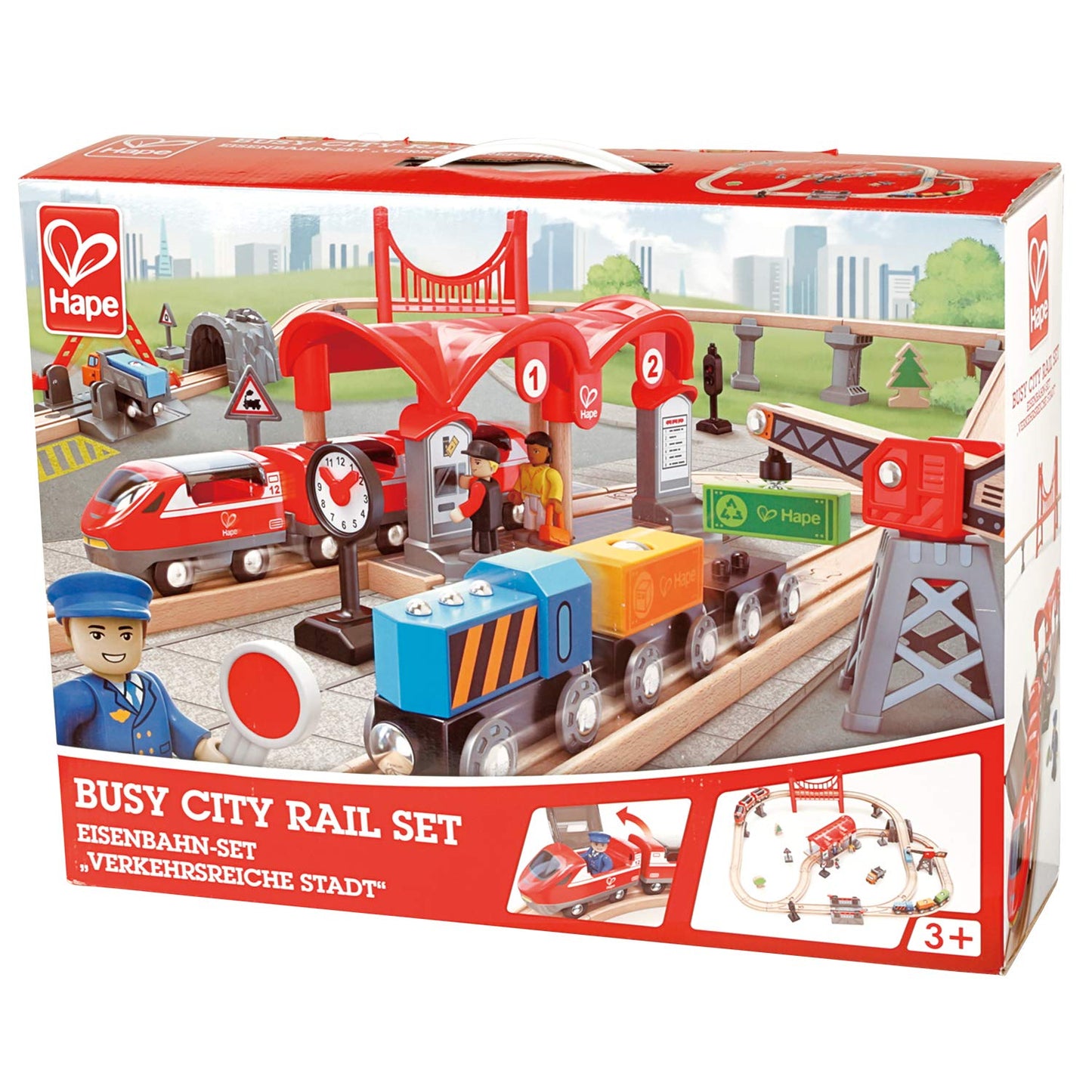 Hape Busy City Train Set