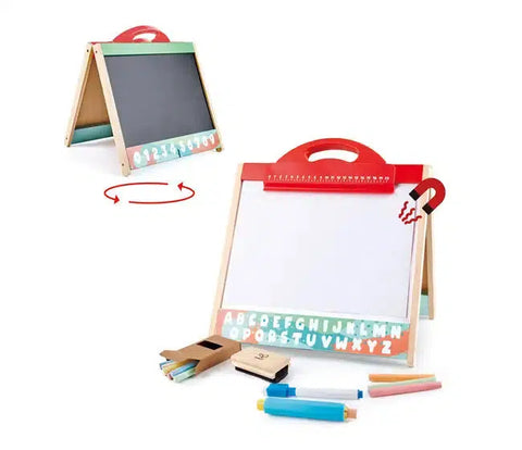  Kid Easel with Storage Double-Sided Whiteboard