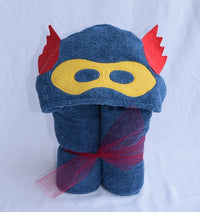 Hooded Bath Towel - Superhero (Blue)